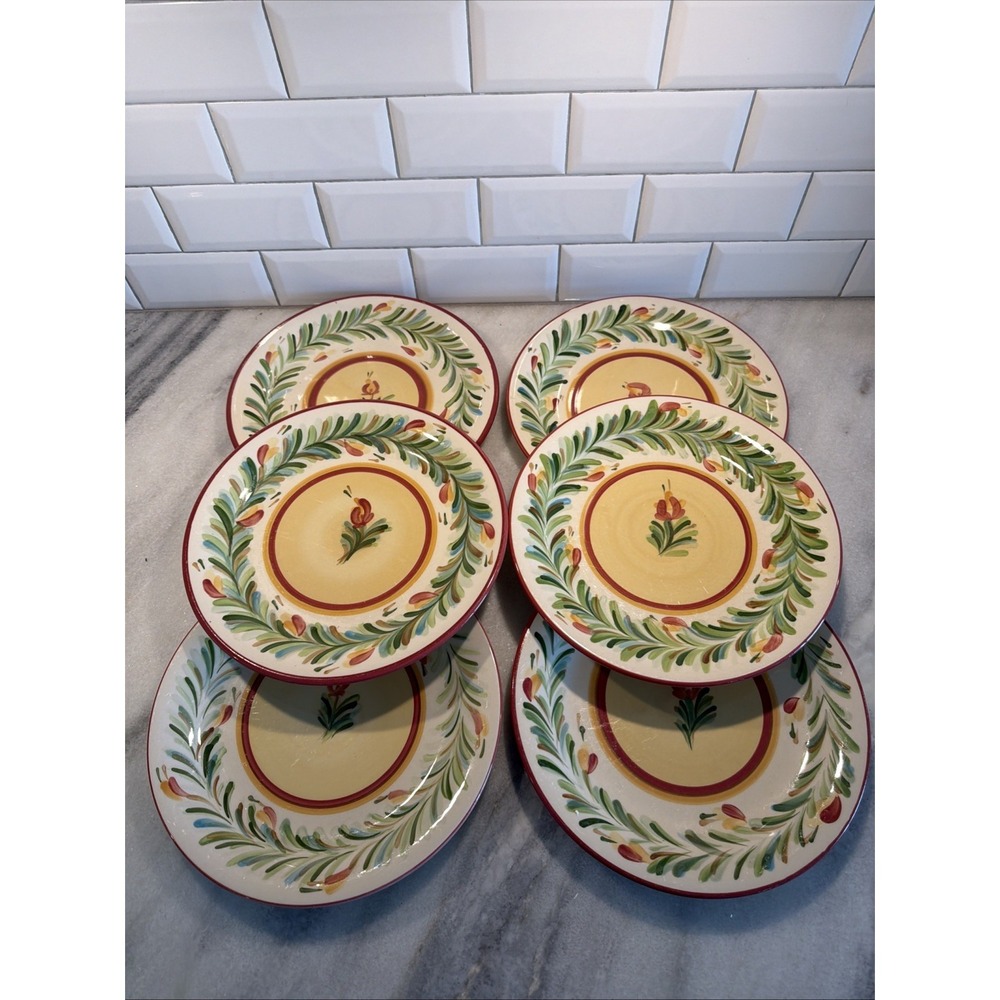 Set Of 6 Gail Pittman Southern Living SIENNA   10 1/2" DINNER PLATE GW009